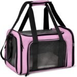 PETWEGO Portable Cat Dog Carrier (Pink)