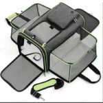 PETWEGO Expandable Cat Dog Soft Carrier (Green)